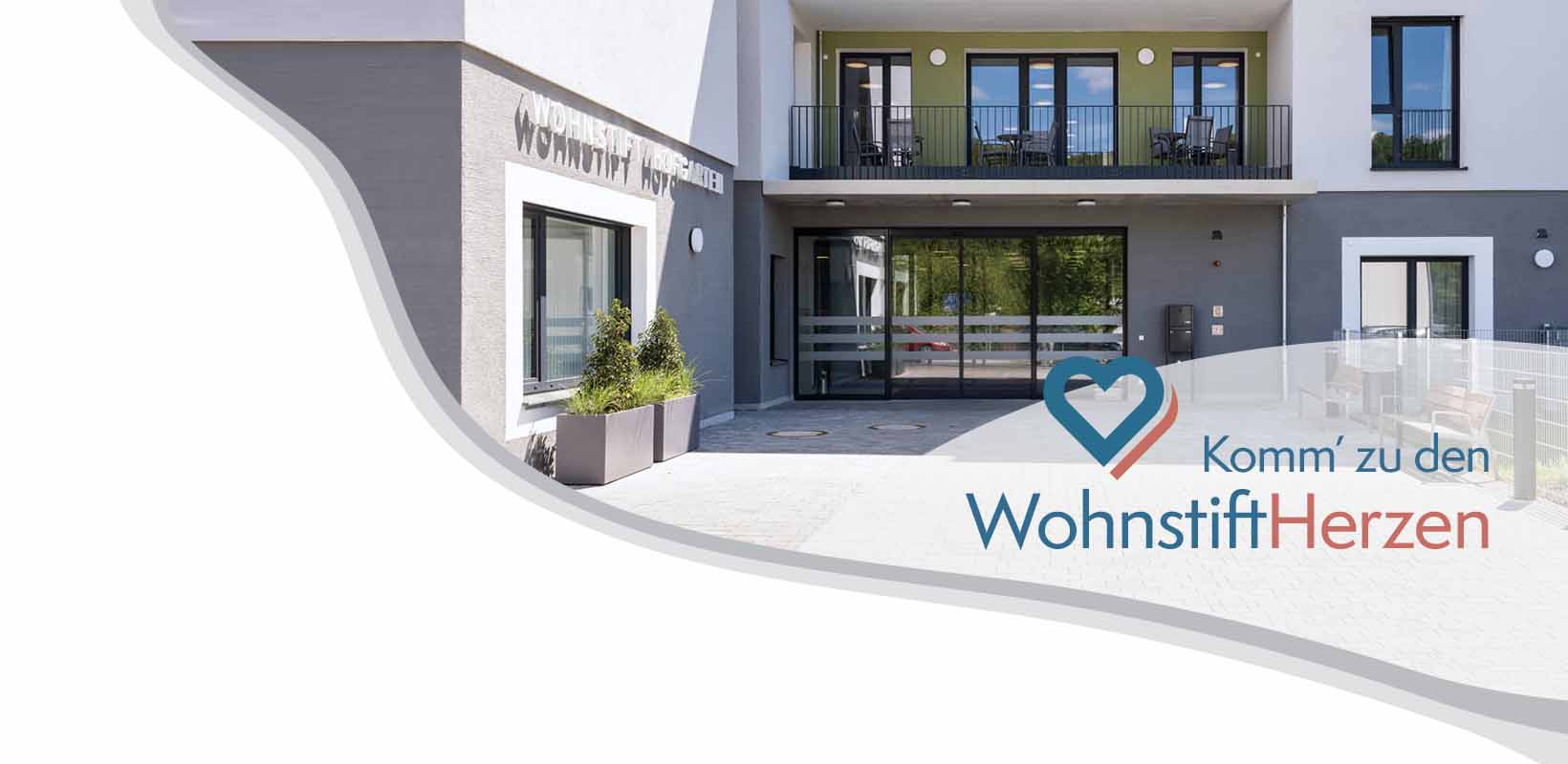 Wohnstift Hofgarten - Eingang - Komm zu den WohnstiftHerzen